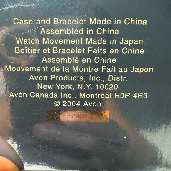 Avon Gold Stainless Steel Watch- vintage